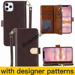 Fashion Phone Cases For iPhone Pro max mini Pro XR XSMAX shell leather Multi function card package storage wallet cover209q