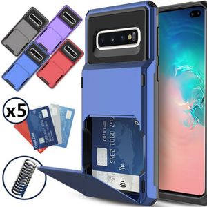 Case for Samsung Galaxy S10 Plus S22 Ultra S21 + S9 S8 Note 10 9 8 Case Wallet 5-Card Pocket Slot Cover For A7 A8 A9 2018 A750