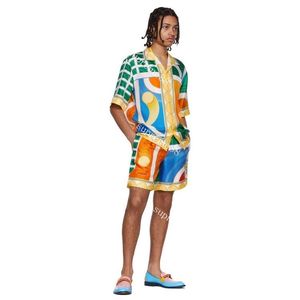 Casablanc Reve de Tennis shorts designer sets men summer short sleeves shirts