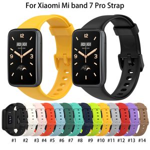 لـ Xiaomi Mi Band 7 Pro Silicone Strap Wristband New Color Miband 7Pro Bracelet TPE Presection Watchband Accessories