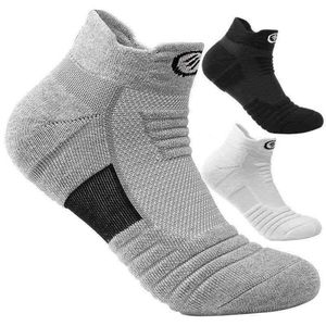 Designer Runner Sock 3 paires / Lot de chaussettes de basket-ball pour hommes Sports Vélo Coton Chaussettes respirantes Cheville Activité Coach Sports de plein air Chaussettes de course