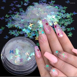Nail Glitter 3box/lot Auraro Colorful Sequins For Nails Sparkles Heart Butterfly Star Flake Paillitte Art Decoration Set Prud22