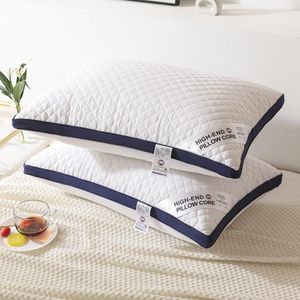 Pillow 100% Cotton Star El Core For Sleeping Household Bedding Machine Washable Plaid Cold Gray Wide-sided PillowPillow