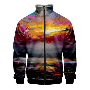 Jackets masculinos Man Women Women Classic Aild Painting Running Sweetshirts Autumn Winter Manga Longa Jaqueta Casual Zipper Stand Sport Sport Casacos