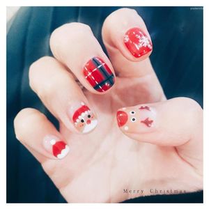 Adesivos decalques diy unhas de unhas de manicure transferência de água de inverno floco de neve de natal decalque prud22