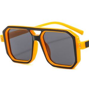 Mode solglasögon unisex godis färg solglasögon adumbral anti-uv glasögon fyrkantiga glasögon dubbel balk prydnad