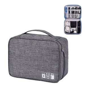 Travel Electronics Cable Bag Portable Digital USB Gadget Organizer Charger Wires Cosmetic Zipper Storage Pouch Case Accessories Supplies HY0450