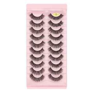 Thick Russian Curling False Eyelashes Extensions Soft Light Hand Made Reusable Multilayer 3D Fake Lashes Easy to Use 8 Models DHL