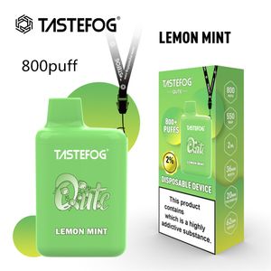 Popular disposable vape Tastefog Qute 2% NC 800puff e-cigarette with TPD Certificate 15 flavors in stock