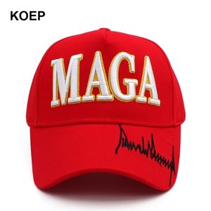 Donald Trump 2024 Cap USA Flag Baseball Caps MAGA Trump Signature President Hat 3D Embroidery Drop 220527