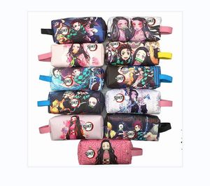 Figure dei cartoni animati Anime Demon Slayer Kimetsu No Yaiba Kamado Nezuko Studente Matita Cancelleria Astuccio Penna Pennarello Borsa Custodia