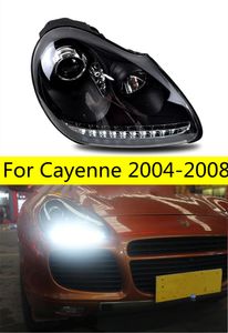 Аксессуары для светодиодного освещения для Cayenne 2004-2008, обновленная фара автомобиля Porsche DRL, фара дальнего света