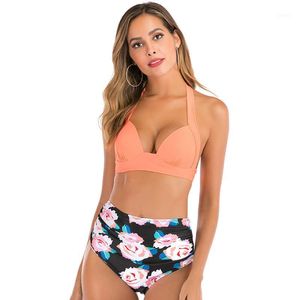 Kobiety Bikini High Wase Swimsuit 2022 Seksowne zestawu do kąpieli Kąciki BILIKINI plus stroje kąpielowe Kobieta na plaży S-XXXL Women's Women's