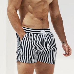 Desmiit Swimwear Mens Shorts Beach suit Waterproof Striped Men ming Trunks Surf Wear Boardshorts Boxer Briefs 220520