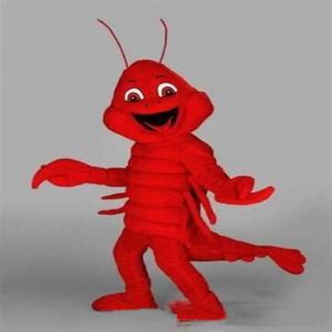 Traje de mascote de lagosta vermelha de Halloween Alta qualidade Personaliza o desenho anime do desenho anime personagem Tamanho adulto Carnaval Dressão extravagante