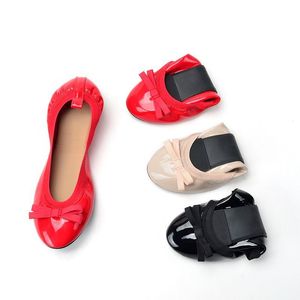 Chandal Bale Daireler CCS Ayakkabı Bahar Nefes Üretilebilir Deri Knot Bayan Kızlar Balerin Kadın İçin Günlük Tekne Ayakkabı 220613