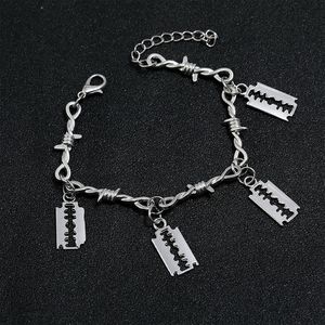 Urok bransolety skręć bransoletka cierni drut kobiety łańcuchy biżuterii dar metalowy stopowy punkcharm