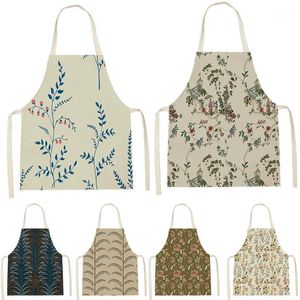 Aprons Plant Style Kids Apron Chef For Man Flowers Architecture Pattern Simplicity Baking Accessories Home Custom Bib