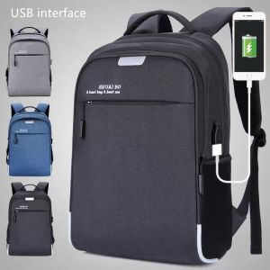 Business backpack male Laptop tablet bags usb charging port large capacity computer backpacks waterproof school bag college students travel