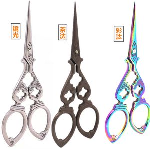 Sybroderi Vintage Scissor Craft Gold Zigzag skräddarsydd sax för tygtrådskärare Sying Handikraft 20220510 D3