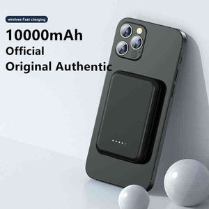 Magsafe Manyetik Kablosuz Güç Bankası için Cep Telefonu İPhone Mini Pro PRO MAX MAH Power Bank için Harici Pil J220531