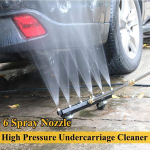 Water Gun & Snow Foam Lance High Pressure Washer Undercarriage Cleaner 6 Nozzle Garden Cleaning Machine 4000 PSI Broom Tool KitWater