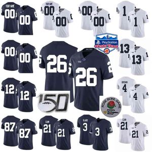 Custom Penn State Nittany Lions College Football Jerseys Kids Youth John Dunmore Jersey Ta'Quan Roberson Ricky Slade Journey Brown Stitched