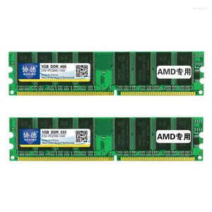 RAMs Xiede 2 Stück Desktop-PC-Speicher-RAM-Modul DDR 400 1 GB PC-3200 DDR1 184Pin Dimm 400 MHz für AMD X004 333 PC-2700 184RAMs