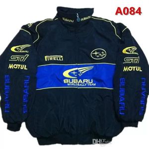 Autumn Winter Men's Motorcycle Clothing Cycling Jacket Tide Cotton Windproof Overalls Subaru Embroidery Cotton Nascar Moto Ca253D