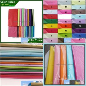 Gift Wrap Event Party Supplies Festive Home Garden 100Sheets/L 50X70Cm Tissue Wrap Paper Wine Bag Shoes Packaging Packing Protection Mater