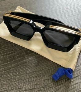 Milionários de verão óculos de sol pretos para homens e mulheres estilo anti-ultraviolet retro placa quadrada de moda full frame fashion yeglasses caixa aleatória