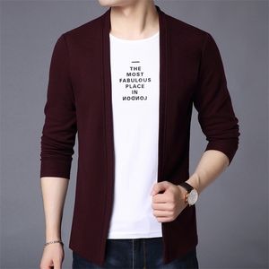 Fashion Brand T Shirts Men Cardigan Korean Trending Street Wear Tops Cool Slim Fit Long Sleeve TShirt Men Clothing 201116