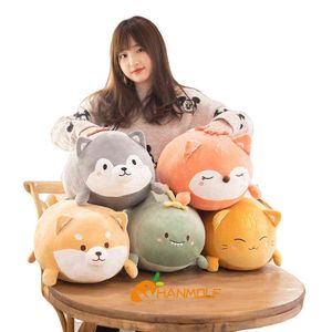 Cm Cute Forest Animals Fatty Pop Toy Elastic Squishy Peluche Fox Cat Shiba Inu Husky Dog Dino Sleeping Friend Drop Shipping J220704