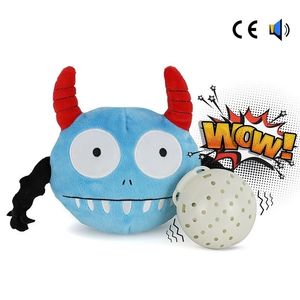 Pet Toys Automatic Electric Poppy Dog Squeak Plush Jumping Giggle Chew Ball Toy Bite Resistenta leveranser för Y200330