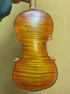 Stradivari 1683 유럽 가문비 나무 조각 바이올린 쉘 인레이 세공 바이올린 4/4 100 % 레트로 탑 오일 광택 전문 바이올린