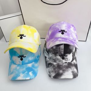 Nova moda tie dye bonés de beisebol masculino feminino chapéu unissex ajustável casquette