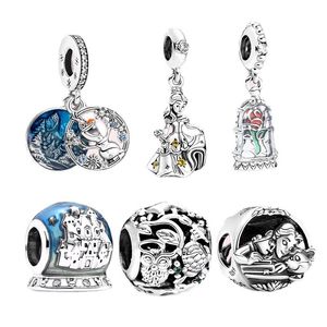 Passend für Pandora-Armbänder „Prinzessin Schloss“, europäische Charms, Silber-Charm-Perle, lose Perlen für Großhandel, DIY-europäischer Sterling-Halsketten-Schmuck