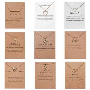 Stile 10 Modeschmuck Frauen Anhänger Halskette Katze Ohr Engel Flügel Vogel Tier Kreis Geometrische Charme Schlüsselbein Ketten Collar282i