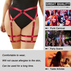 Belts Plus Size Women Waist Band Leg Harness Belt Garter Sexy Lingerie Body Thigh Straps Bdsm Bodysuit Exotic CostumeBelts