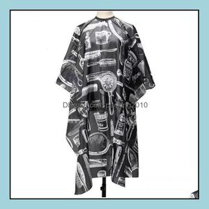 Aventais Têxteis de aventais Jardim adt salão de salão de barbas de cabeleireiro capas impressão de pano corte de cabelo vestido de vestido de vestido de moda dhiwh