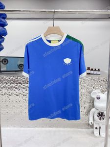 22SS Herrkvinnor Designers T Shirt Tee Hawaii Beach Sun Print Sporty Short Sleeve Man Crew Neck Neck Streetwear White Blue Xinxinbuy XS-L