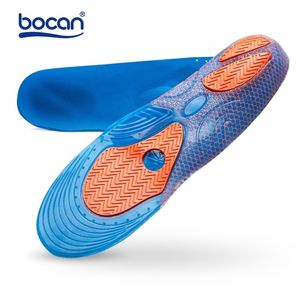 Solette in gel Bocan Assorbimento degli urti Solette sportive morbide e confortevoli per uomini e donne Dolore ai piedi Sollievo dalla fascite plantare Blu 210402