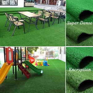 Decorative Flowers & Wreaths High Quality Soft Artificial Lawn Turf Grass Carpet Simulation Outdoor Green For Garden Patio LandscapeDecorati