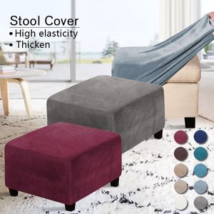 Sandalye kapaklar kadife osmanlı slipcover elastik kare ayak tabanı kapağı yıkanabilir çıkarılabilir kanepe slipcovers mobilya koruyucusu coversc