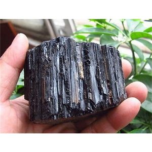 350G Natural Black Tourmaline Crystal Stone Original T200117