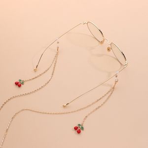 Fashion Cherry Glasses Chain Women Elegant Eyeglasses Designer Sunglasses Mask Hanging Chains Accessories for Female