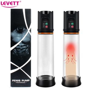 Electric Penis Pump Vacuum e Enlargement Pumps Male Extender Trainer Masturbator Cup bomba de vacio sexy Toys For Men