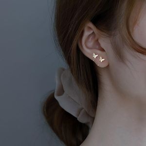 Clip-On skruv tillbaka mode elegant kristallfjärilarsklippörhängen för kvinnor ingen piercing falsk brosk söt uttalande koreansk örhänge gåva