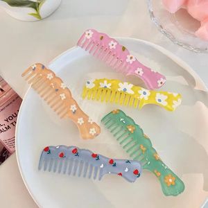 かわいい櫛ヘアクリップメスサイドバングクリップヘッドドレス小さなフラワーダックくちばしパーソナリティネットレッドサマー