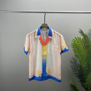 Camisetas masculinas no pescoço redondo bordados e impressos no estilo polar de verão com rua pura algodão pura